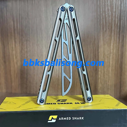 ARMED SHARK Tsunami Balisong Clone Titanium Chanwich Handle BBKSbalisong