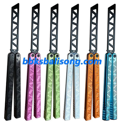 ARMED SHARK Glidr Original 4 Balisong Clone 7075 Aluminum Handle BBKSbalisong