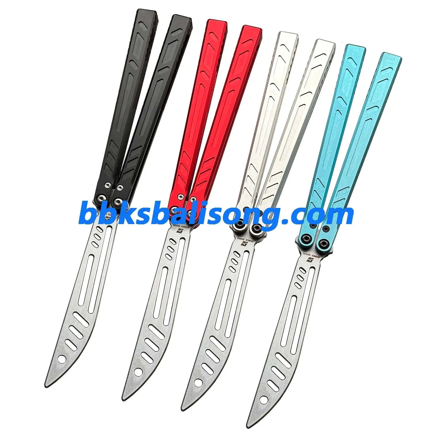 ARMED SHARK 7075 Aluminum Channel Barebones Balisong Clone BBKSbalisong