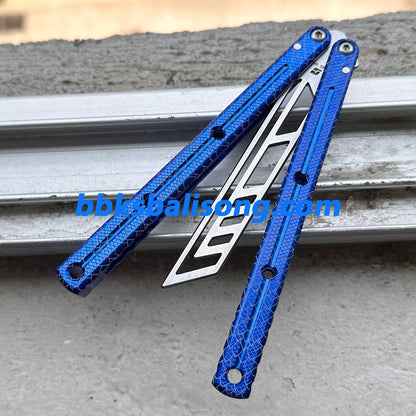 ARMED SHARK Krake Raken (Kraken) V3 Balisong Clone 7075 Aluminum Handle BBKSbalisong