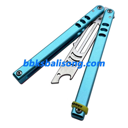 ARMED SHARK Mako V4.5 Clone Bottle Opener Balisong 6061 Aluminum