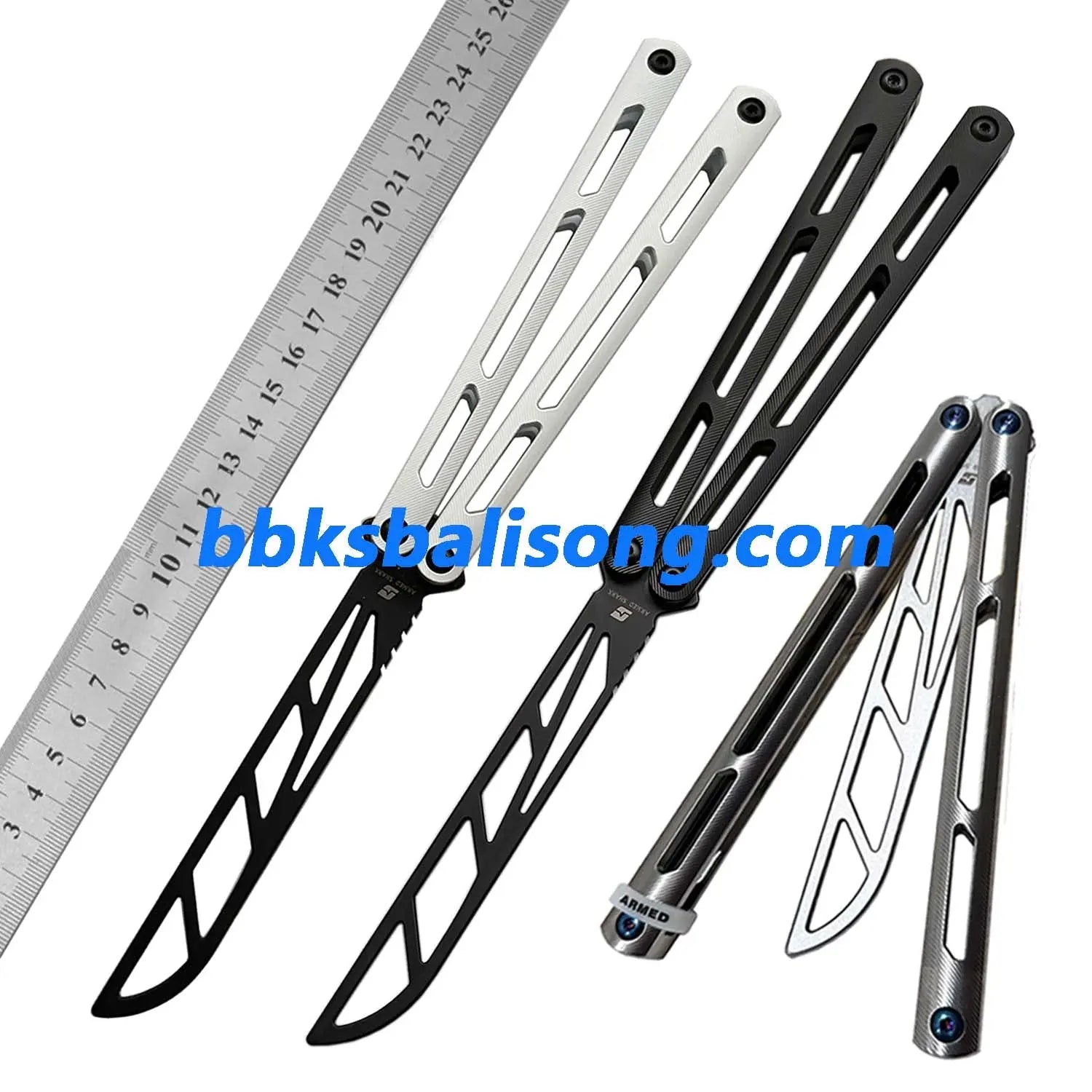 ARMED SHARK Tsunami Balisong Clone Titanium Chanwich Handle BBKSbalisong