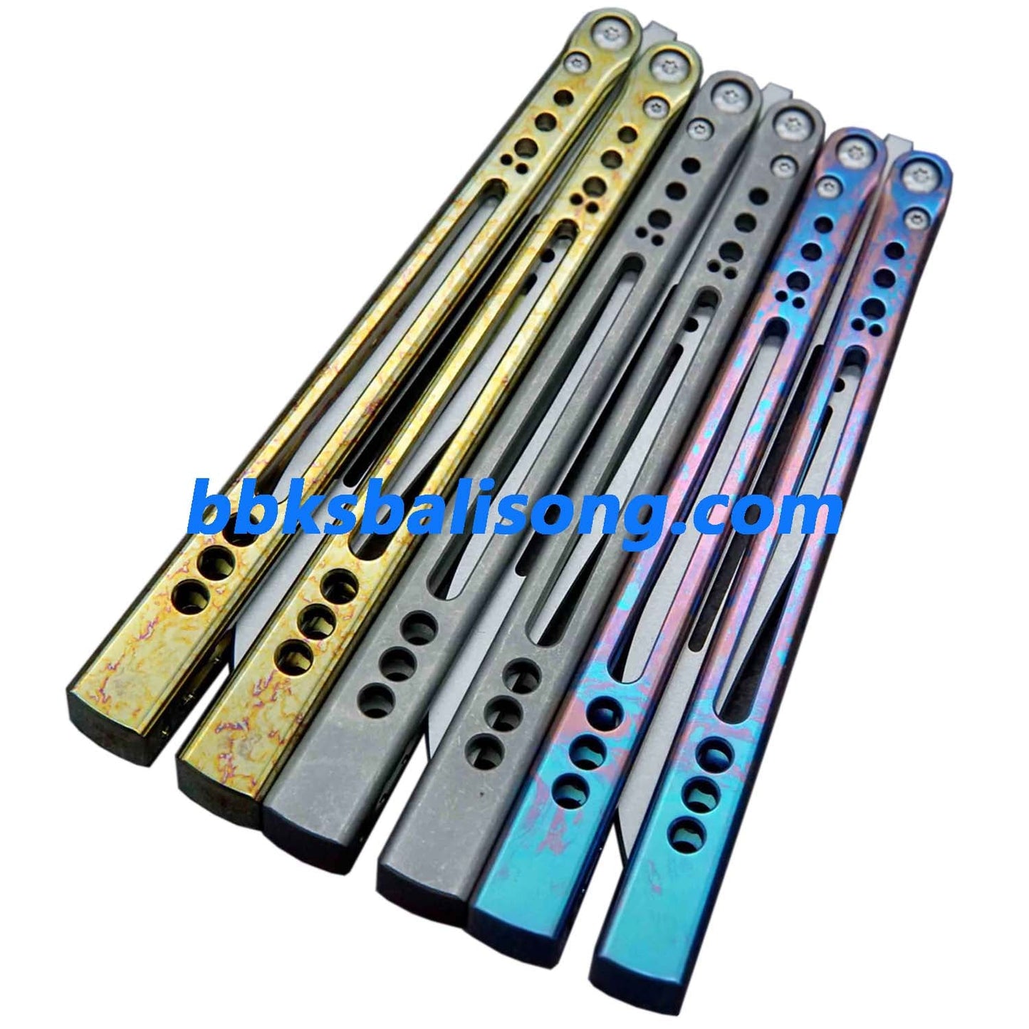 Theone Gale Balisong Clone Titanium Handle