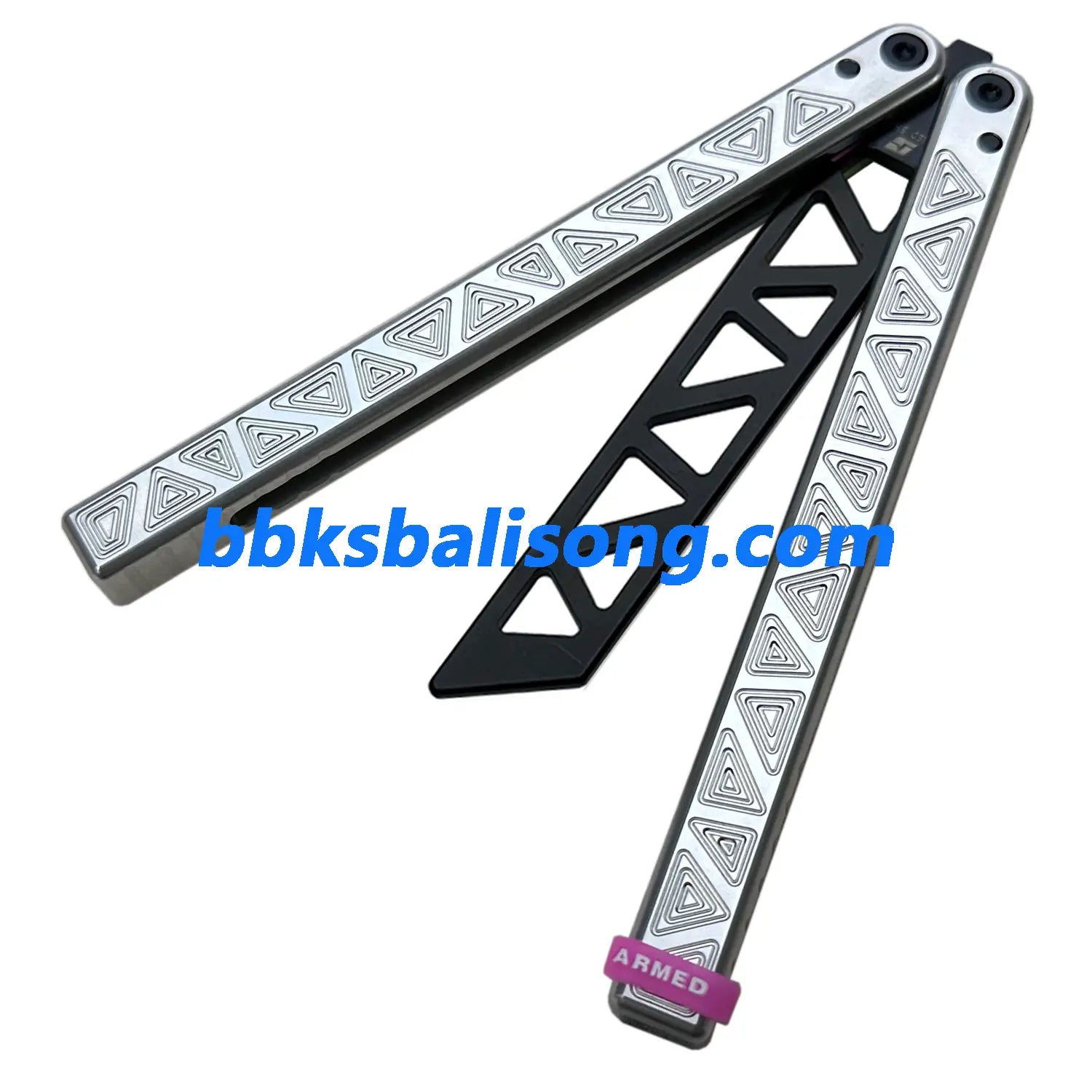 ARMED SHARK Glidr Original 4 Balisong Clone 7075 Aluminum Handle BBKSbalisong