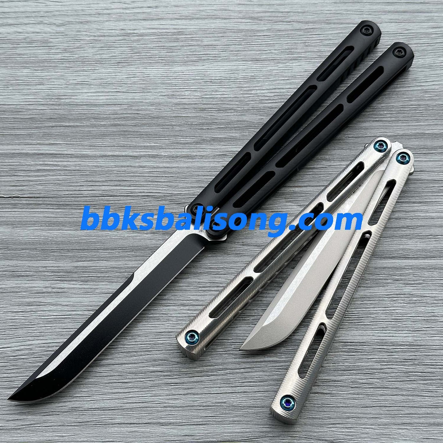 Baliplus Tsunami V4 Balisong Clone Titanium Handle Bushings System