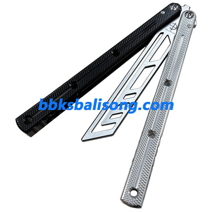 Baliplus Krake Raken (Kraken) V3 Balisong Trainer Clone 6061 Aluminum Channel Handle BBKSbalisong