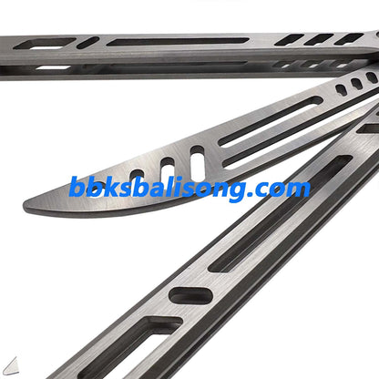 Theone Barebones Balisong Clone Stainless Steel Handle