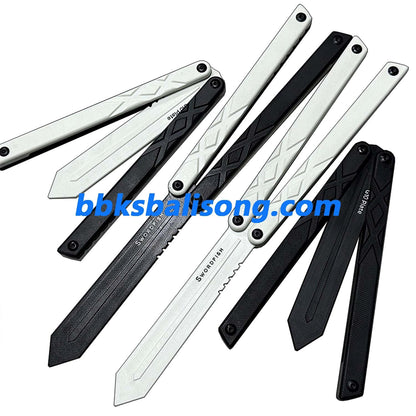 XDYY G10 Swordfish Balisong Clone G10 handle G10 blade Bushing System