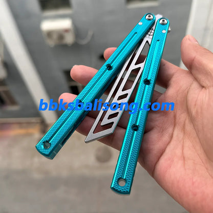 Baliplus Speed Channel Krake Raken (Kraken) V3 Balisong Trainer Clone Glossy Handle BBKSbalisong