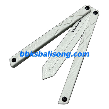 XDYY G10 Swordfish Balisong Clone G10 handle G10 blade Bushing System