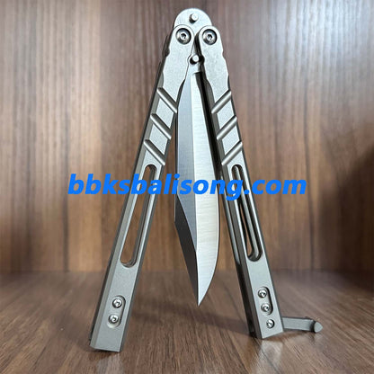 Theone Sandwich AB (Alpha Beast) Balisong Clone Titanium Handle