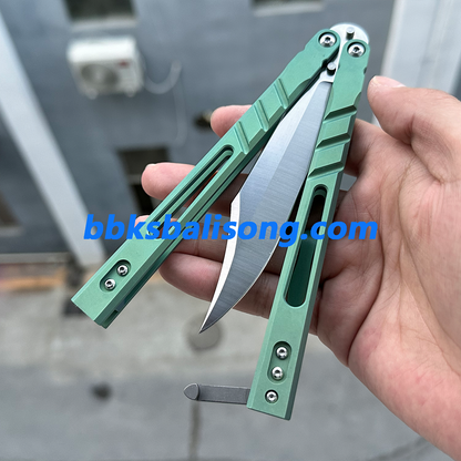 Theone Sandwich AB (Alpha Beast) Balisong Clone Titanium Handle