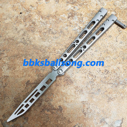 TheOne EX-10 Balisong Clone Titanium Sandwich Handle