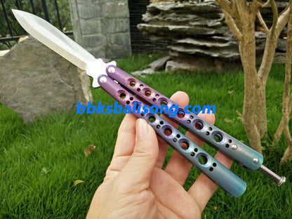 Theone Benchmade BM46 BM47 Balisong Clone Titanium Handle