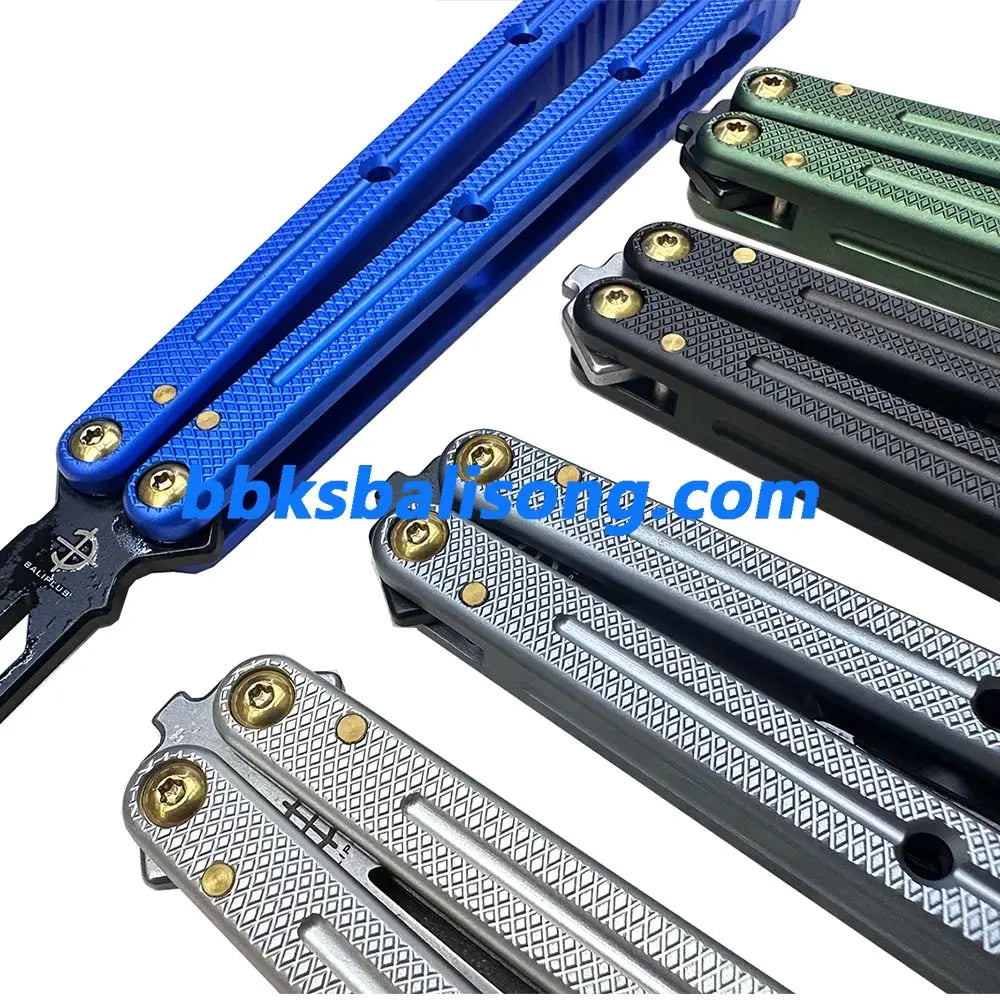 Baliplus Krake Raken (Kraken) V3 Balisong Clone 7075 Aluminum Channel Handle BBKSbalisong