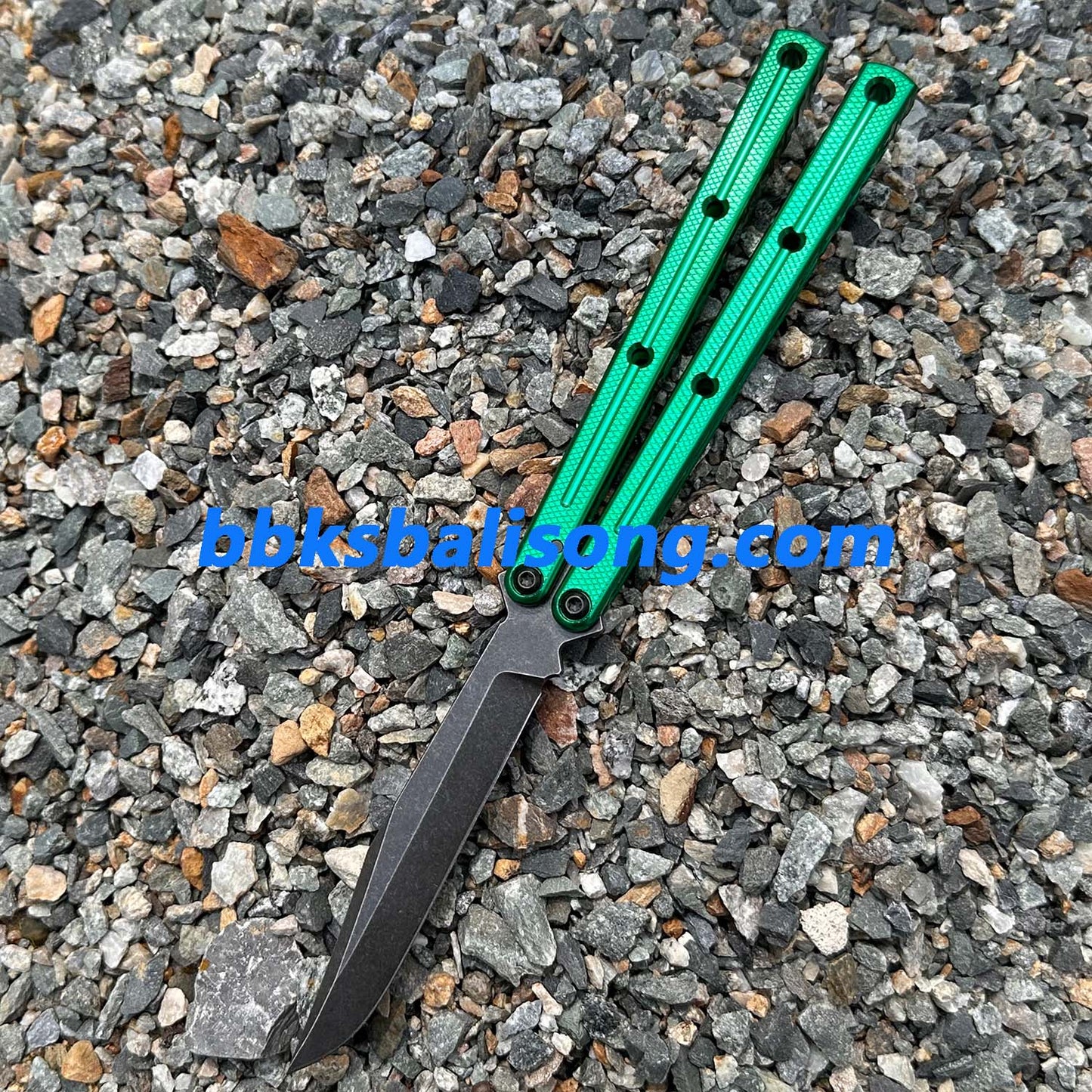 New Baliplus Glossy Kraken V3 Live Blade Balisong Clone (Double-Slot Speed Channel Version)