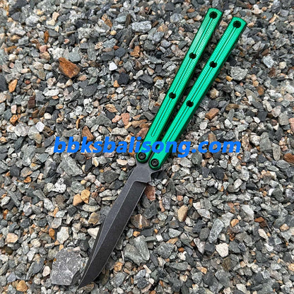 New Baliplus Glossy Kraken V3 Live Blade Balisong Clone (Double-Slot Speed Channel Version)