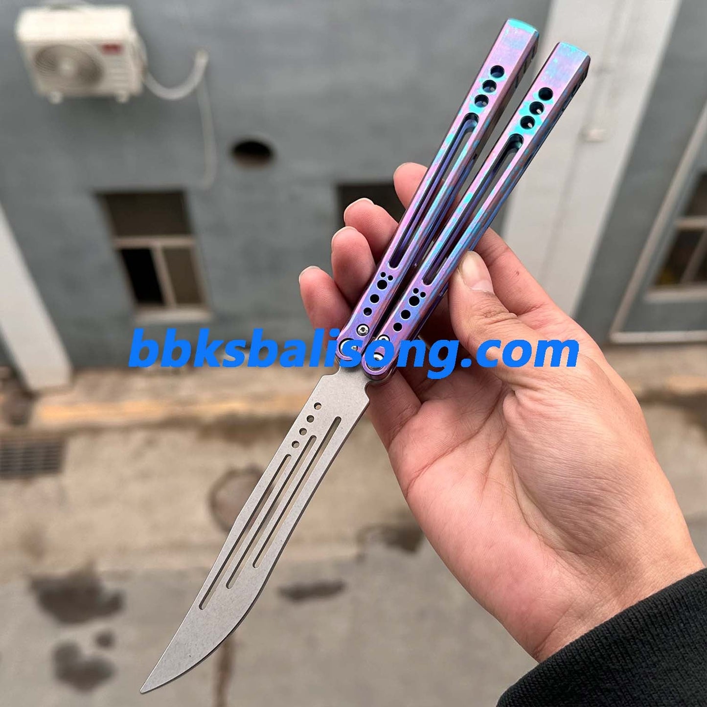 Theone Gale Balisong Clone Titanium Handle