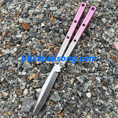 New Baliplus Glossy Kraken V3 Live Blade Balisong Clone (Double-Slot Speed Channel Version)