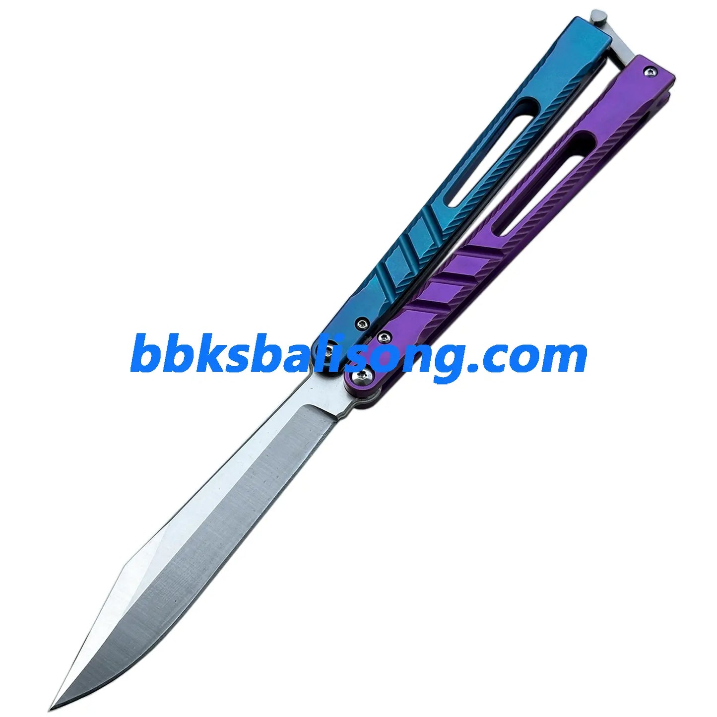 New Theone Jimping Channel Alpha Beast (CHAB) V2 Balisong Clone Titanium Handle BBKSbalisong