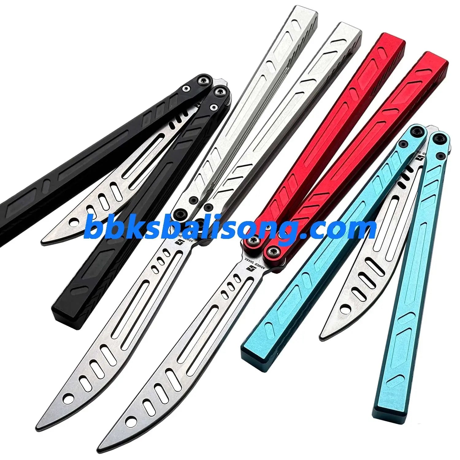 ARMED SHARK 7075 Aluminum Channel Barebones Balisong Clone BBKSbalisong