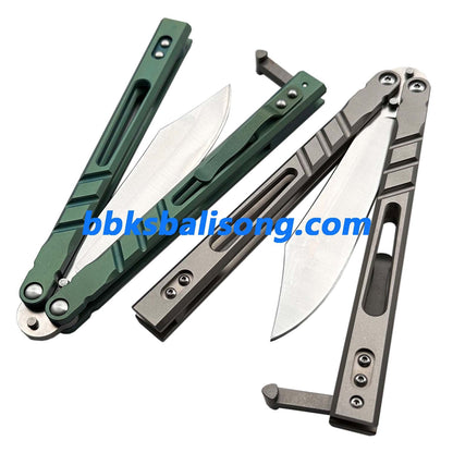 Theone Sandwich AB (Alpha Beast) Balisong Clone Titanium Handle