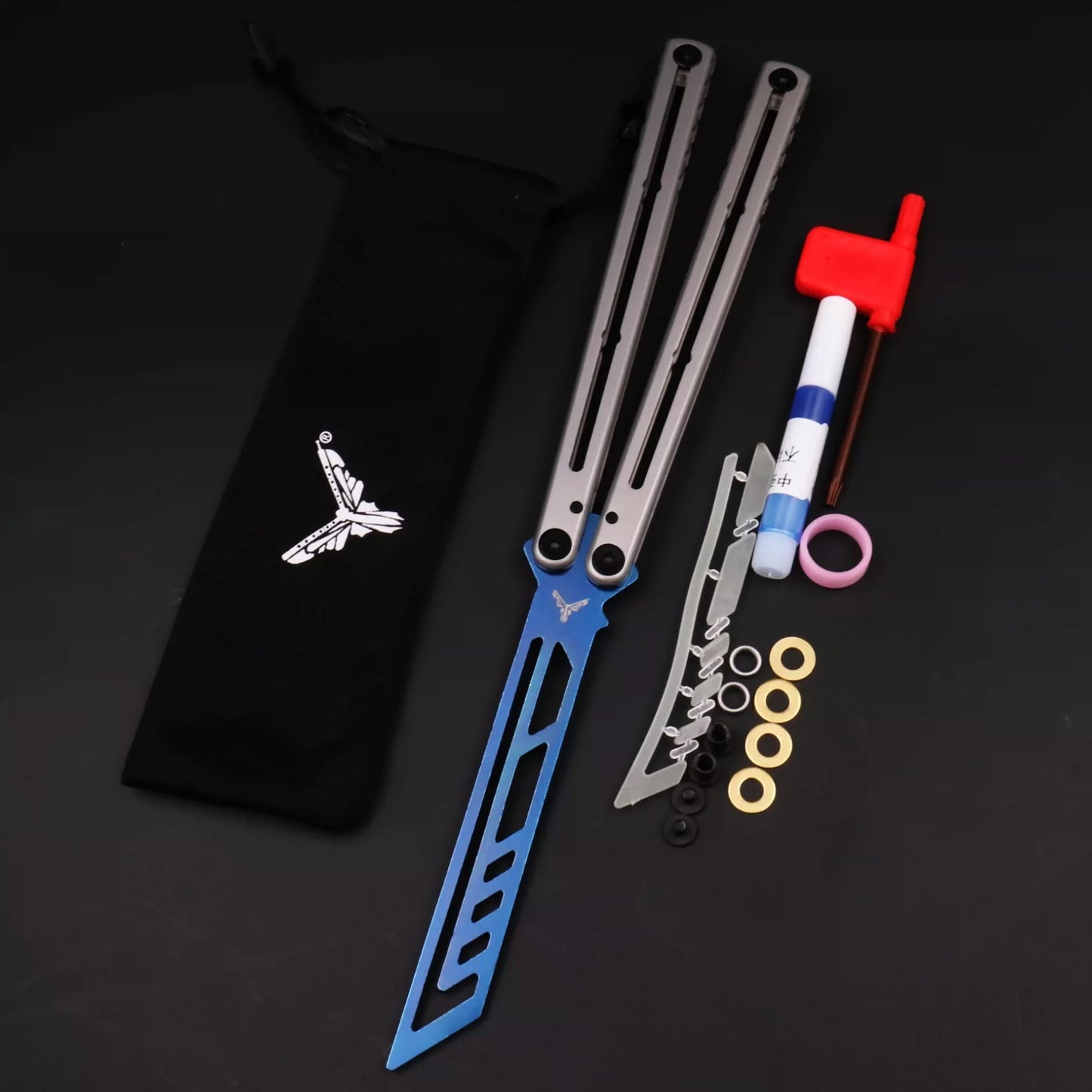 XDYY Krake Raken (Kraken) V3 Balisong Clone Stainless Steel Handle
