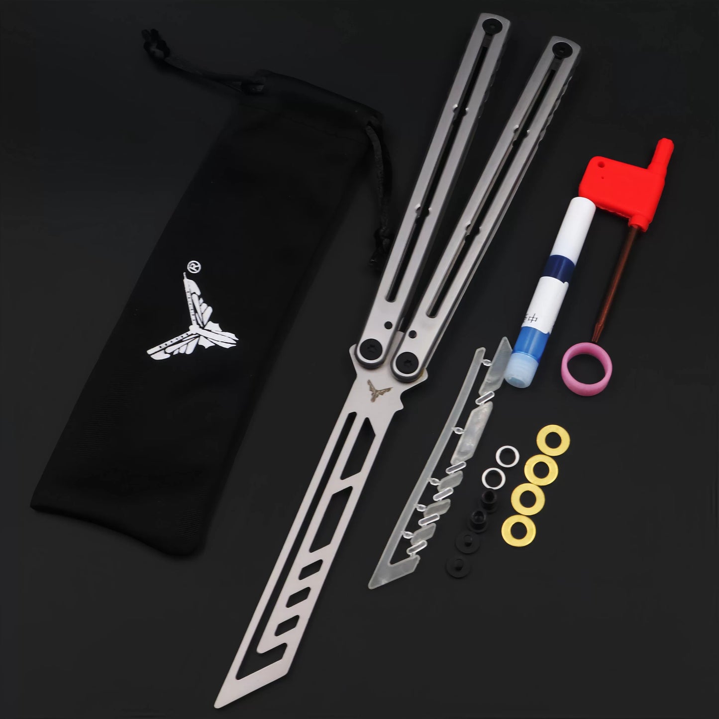 XDYY Krake Raken (Kraken) V3 Balisong Clone Stainless Steel Handle