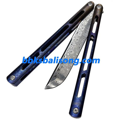 Theone Tsunami Balisong Clone Titanium Channel Handle BBKSbalisong