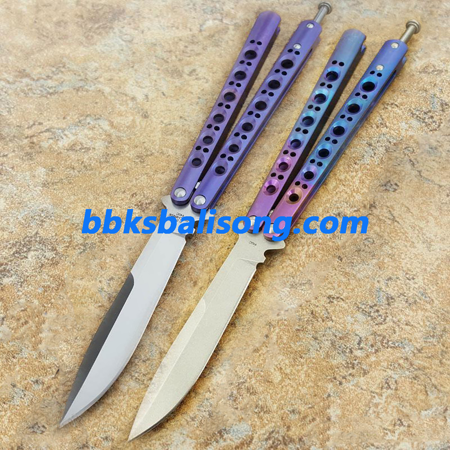 Theone Benchmade BM42 Balisong Clone Titanium Handle