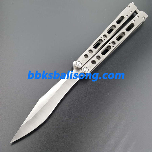 TheOne EX-10 Balisong Clone Titanium Sandwich Handle