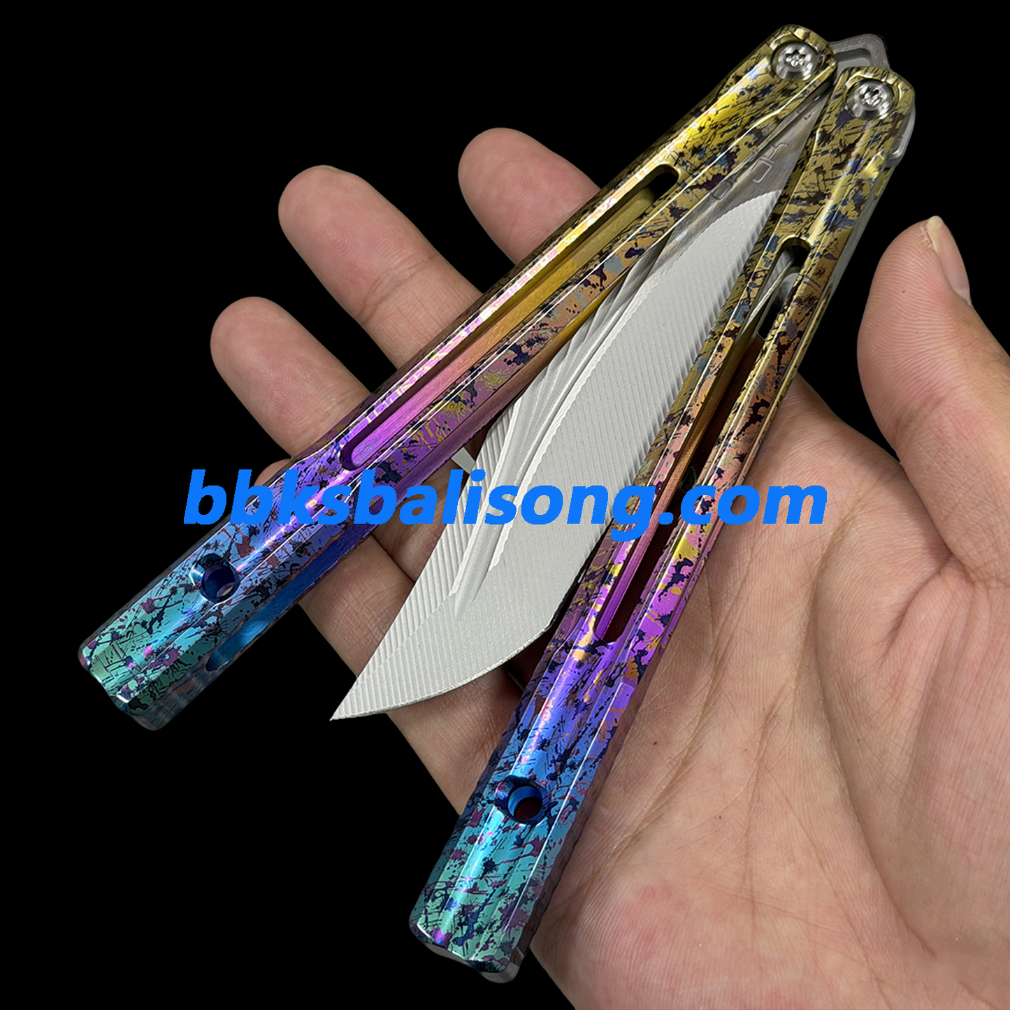 Baliplus Orca V2 Balisong Clone Titanium Handle Bushings System