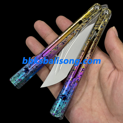 Baliplus Orca V2 Balisong Clone Titanium Handle Bushings System