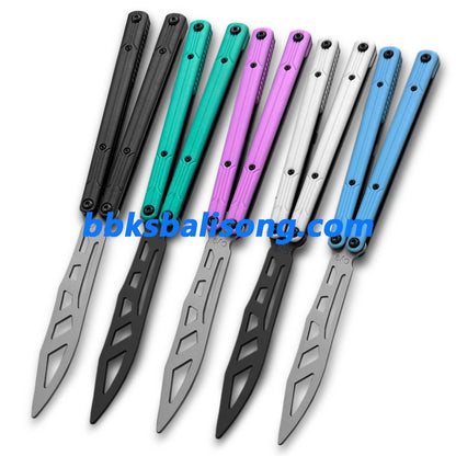 Asgard Steel Cygnus V2 Balisong Stainless Steel Handle Bushings System
