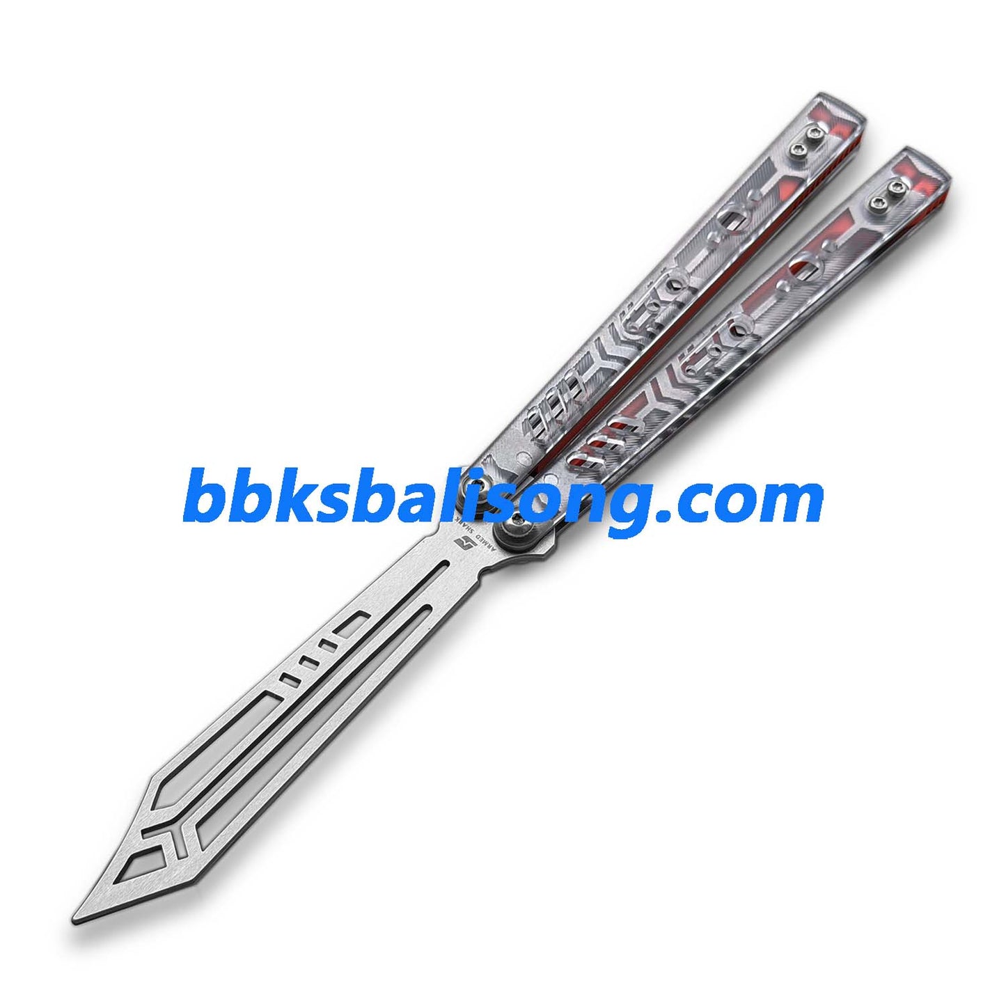 ARMED SHARK Stainless Replicant Balisong Clone Acrylic scales