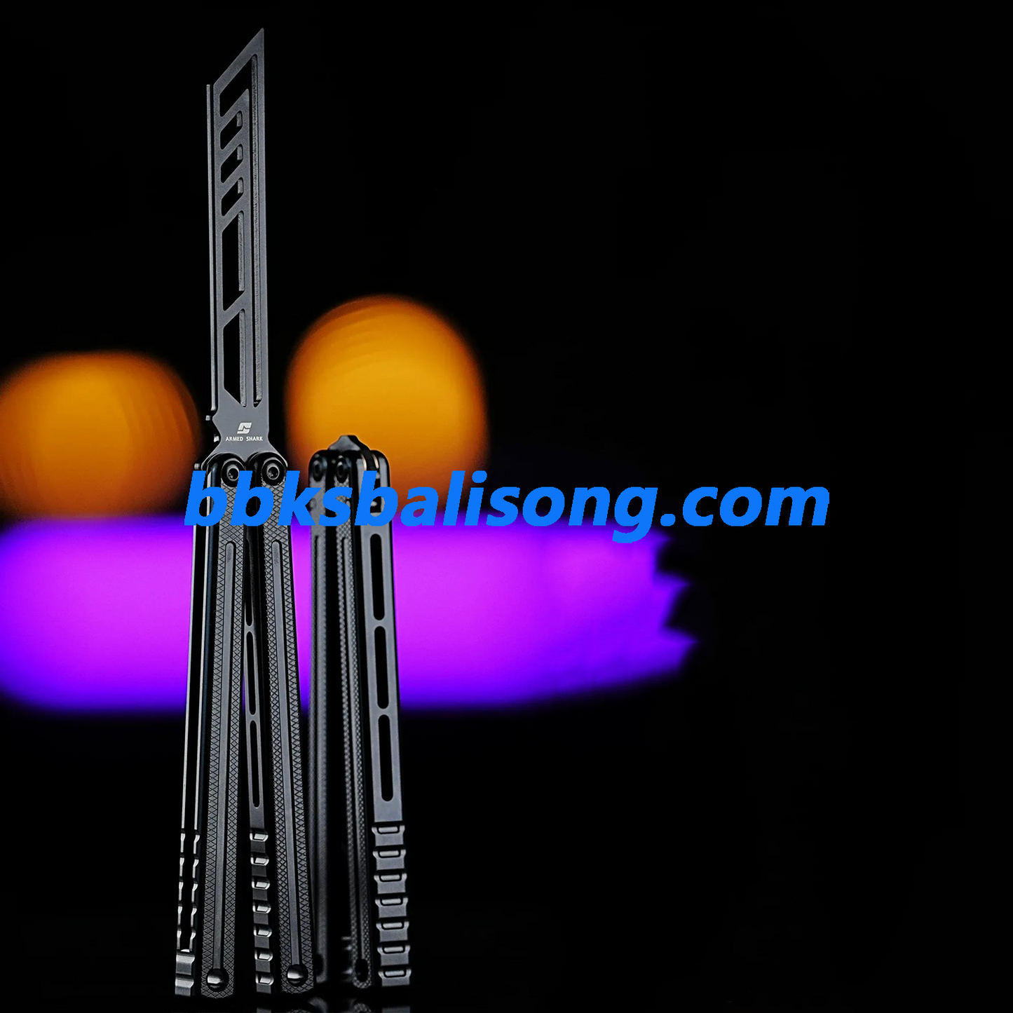 ARMED SHARK Krake Raken (Kraken) V3 Balisong Clone 7075 Aluminum Handle