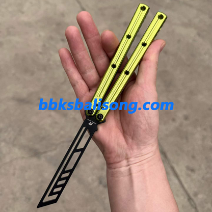 ARMED SHARK Krake Raken (Kraken) V3 Balisong Clone 7075 Aluminum Handle