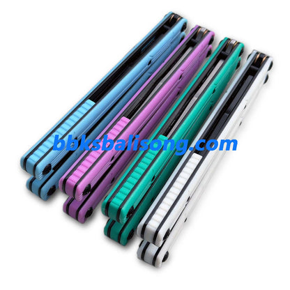 Asgard Steel Cygnus V2 Balisong Stainless Steel Handle Bushings System