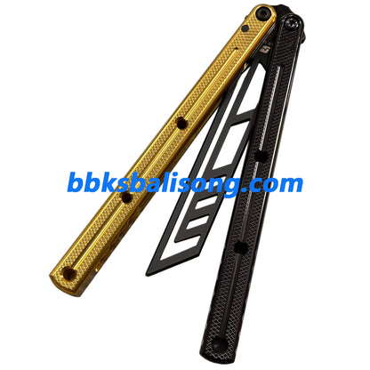 ARMED SHARK Krake Raken (Kraken) V3 Balisong Clone 7075 Aluminum Handle BBKSbalisong