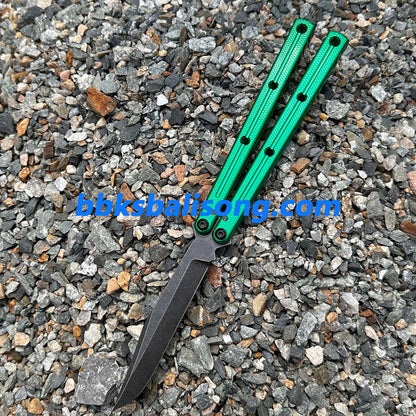 New Baliplus Glossy Kraken V3 Live Blade Balisong Clone (Double-Slot Speed Channel Version)