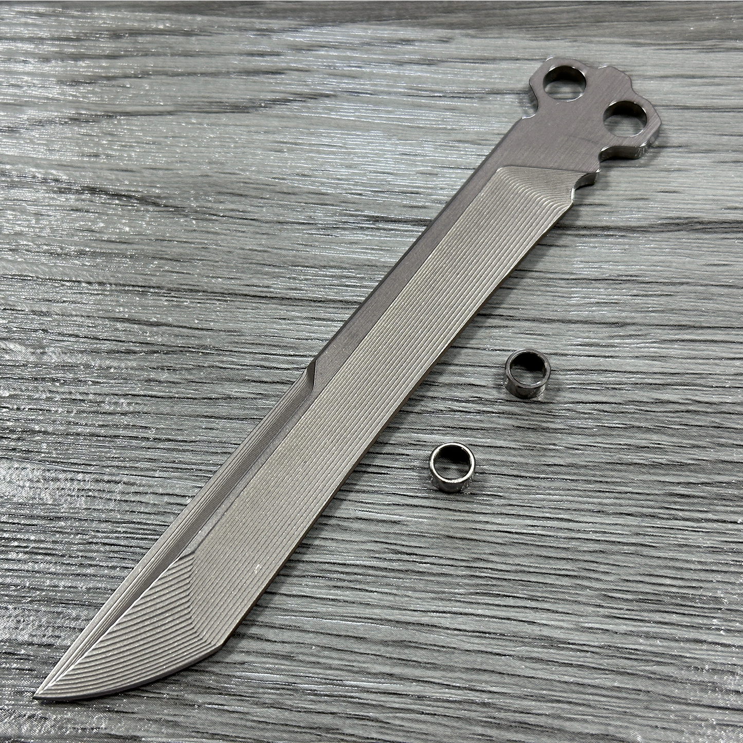 Di Gaboon Balisong Clone Titanium Sandwich Handle New Production