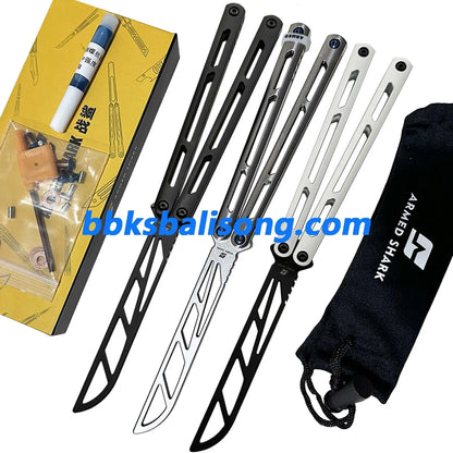 ARMED SHARK Tsunami Balisong Clone Titanium Chanwich Handle BBKSbalisong