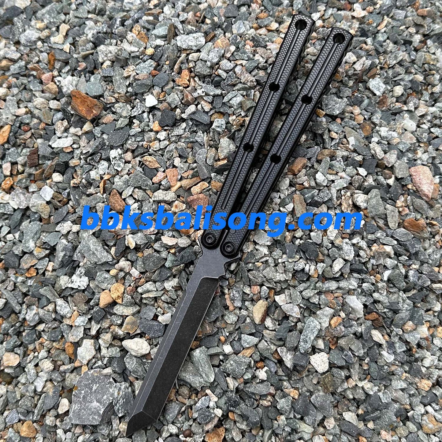 New Baliplus Glossy Kraken V3 Live Blade Balisong Clone (Double-Slot Speed Channel Version)