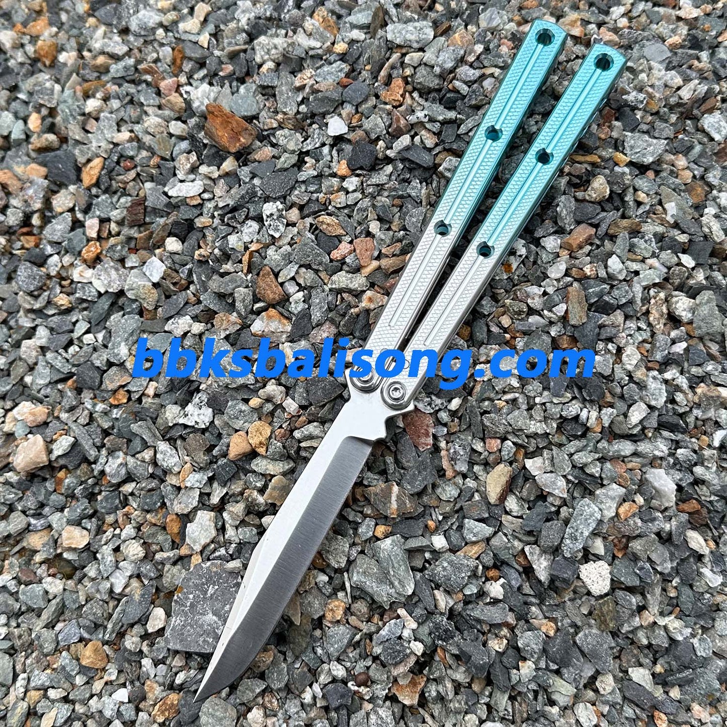 New Baliplus Glossy Kraken V3 Live Blade Balisong Clone (Double-Slot Speed Channel Version)