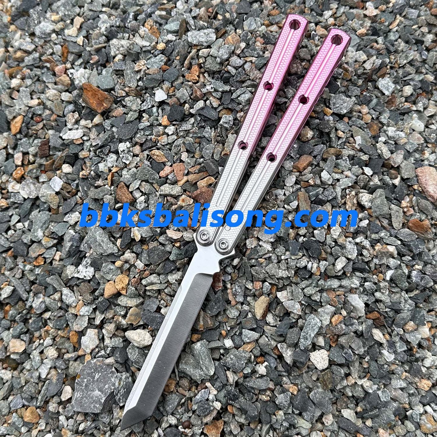 New Baliplus Glossy Kraken V3 Live Blade Balisong Clone (Double-Slot Speed Channel Version)