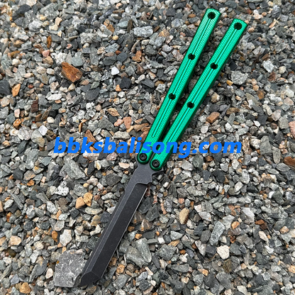 New Baliplus Glossy Kraken V3 Live Blade Balisong Clone (Double-Slot Speed Channel Version)