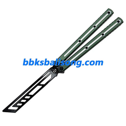 Baliplus Krake Raken (Kraken) V3 Balisong Trainer Clone 6061 Aluminum Channel Handle BBKSbalisong