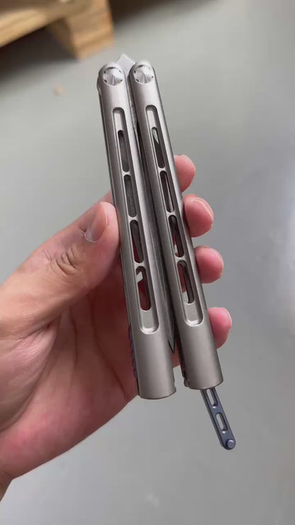 Growl Balisong CK Integralis II Clone Titanium handle Bearing System