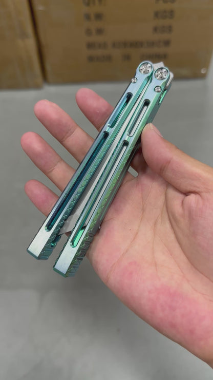 BaliX Telesto Clone Balisong Titanium Handle