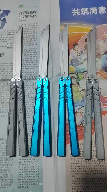 Cold Blade Hex Balisong Clone 7075 Aluminum Bushings System